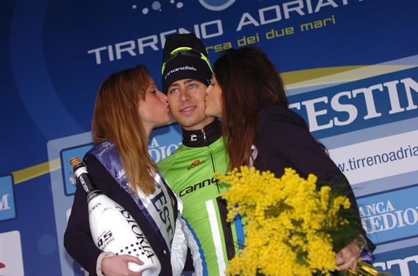 Peter Sagan on the podium